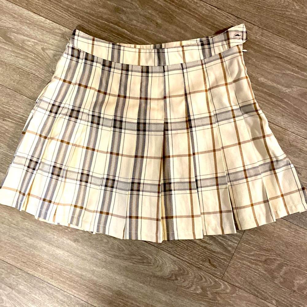 - Plaid skirt